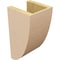 Ekena Millwork 6"W x 6"D x 12"H Wide Durham Rough Cedar Woodgrain TimberThane Corbel, Primed Tan CORUR06X06X12DURRCPR - alternate 5
